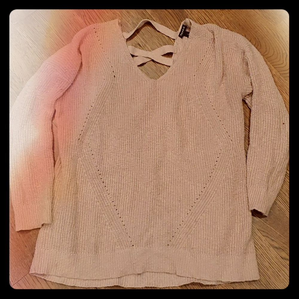 Lattice-back Sweater